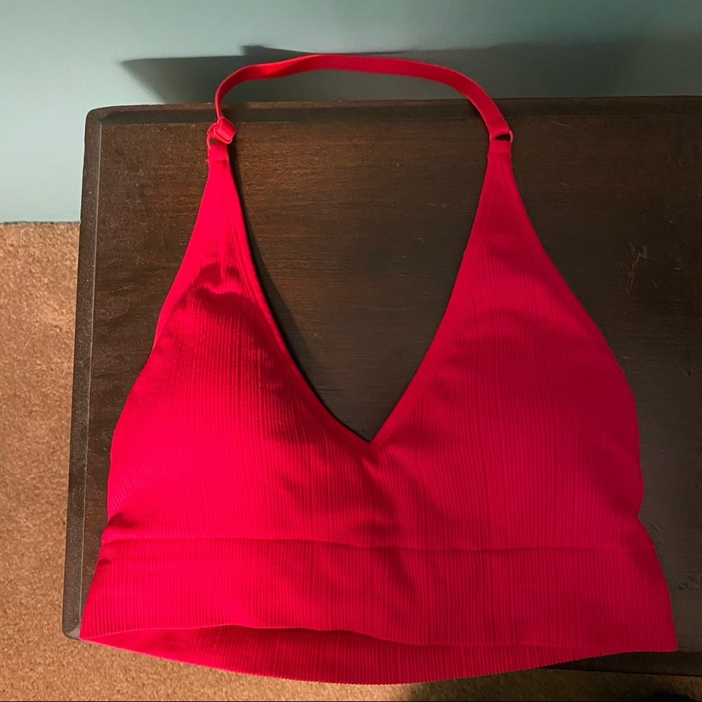 Victoria’s Secret PINK Halter Bralette, Red, M